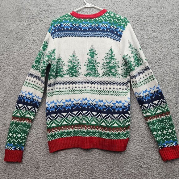 Blizzard Bay Ugly Christmas Sweater Reindeer Drinking beer holder size small - Picture 5 of 6